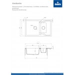 Мойка кухонная Deante Andante ZQN_7513 Мойка кухонная Deante Andante ZQN_7513